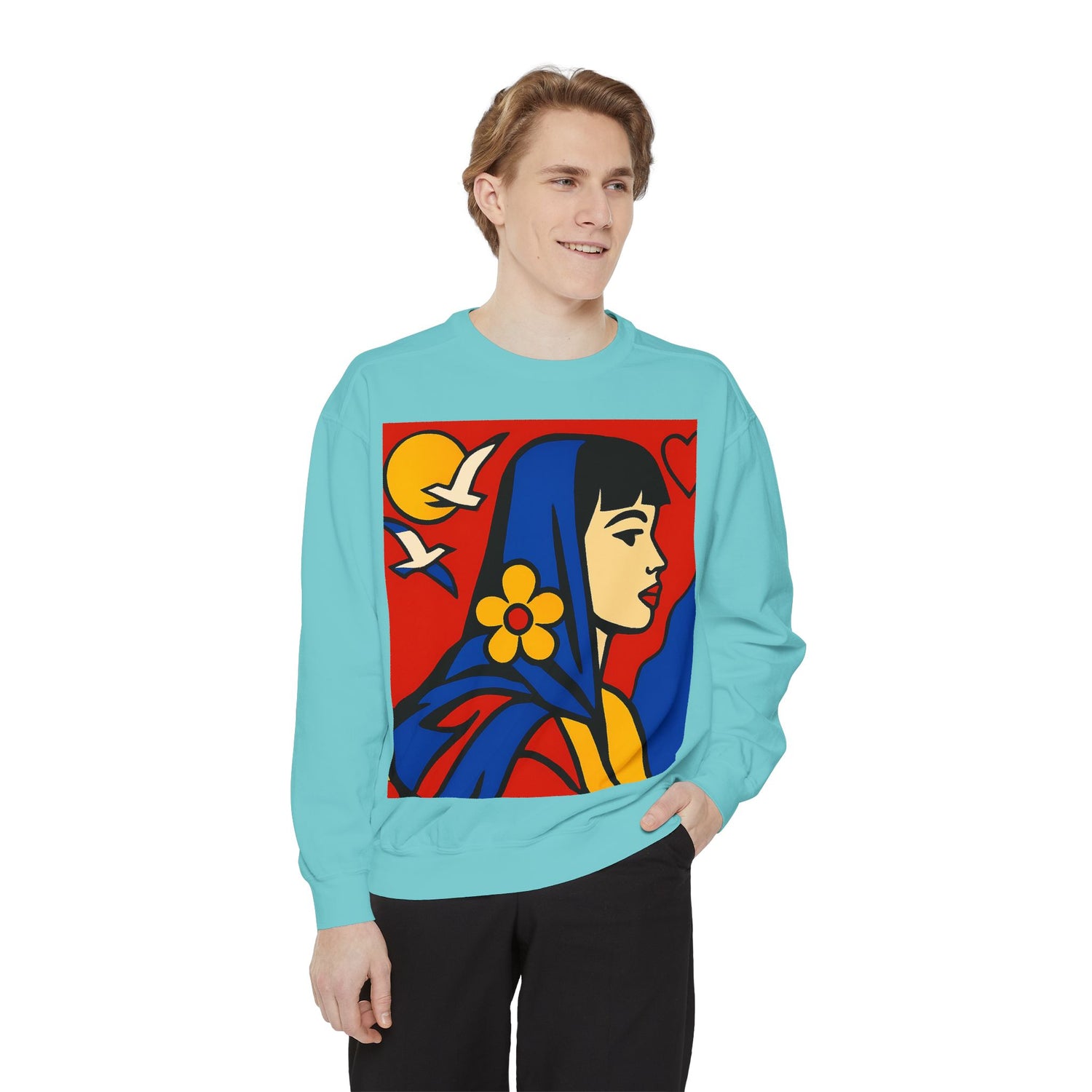 Unisex Garment-Dyed Sweatshirt - planetplanasspace