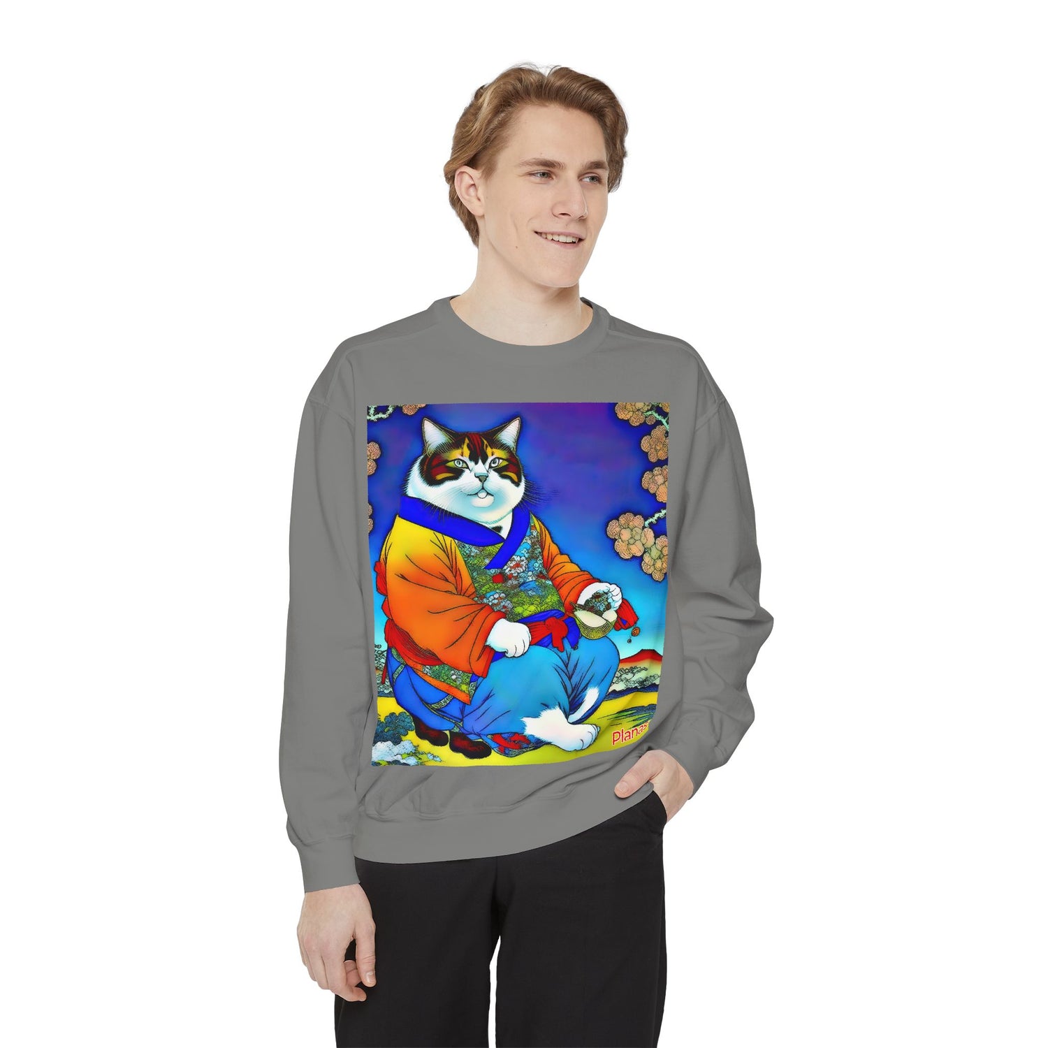 Unisex Garment-Dyed Sweatshirt - planetplanasspace