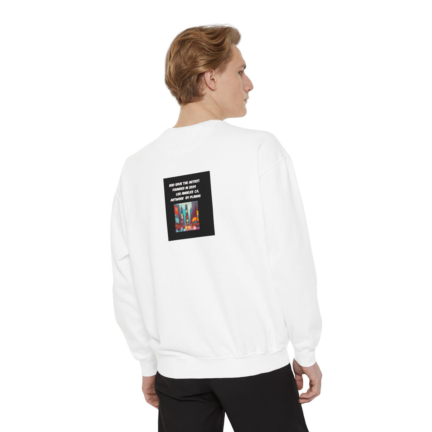 Unisex Garment-Dyed Sweatshirt - planetplanasspace