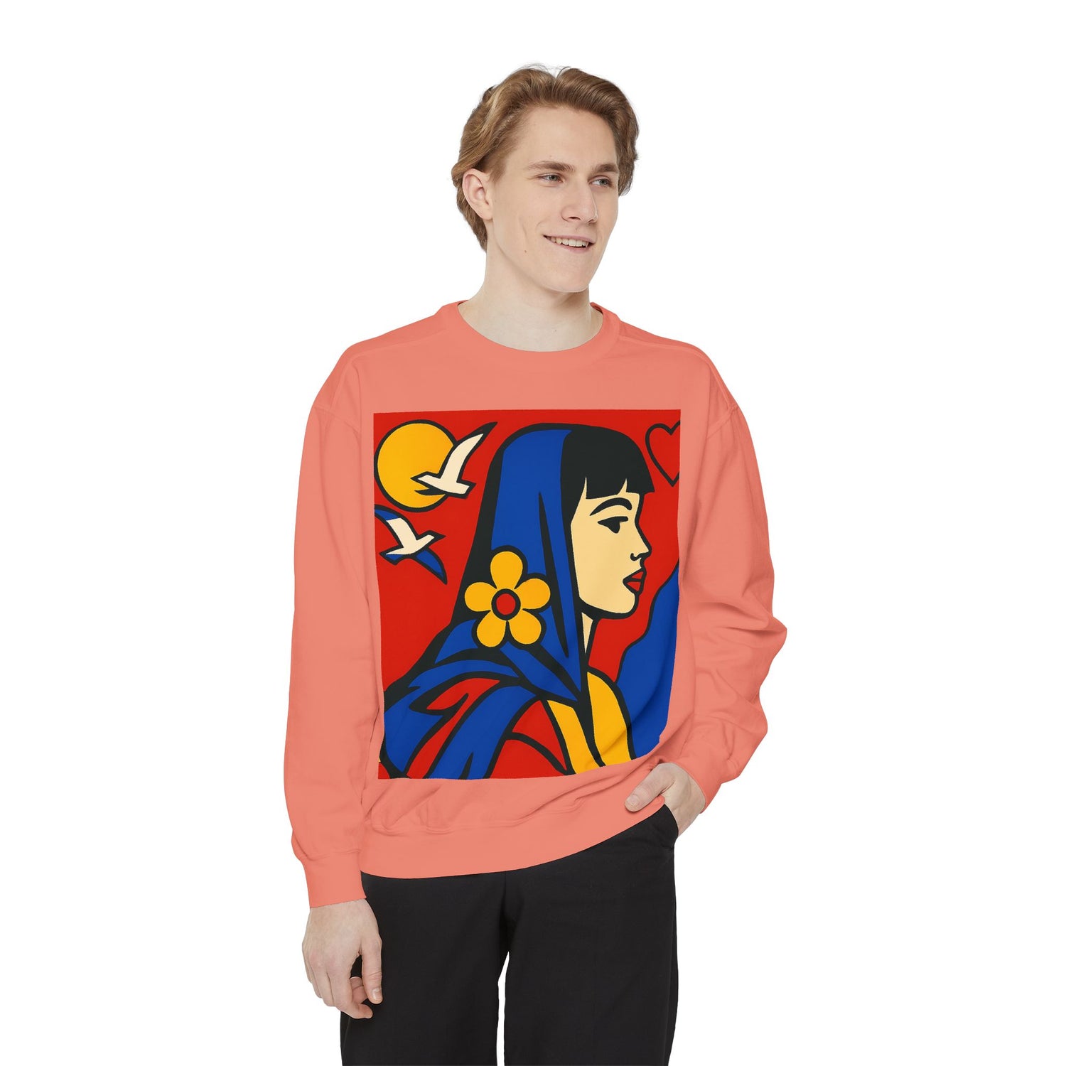 Unisex Garment-Dyed Sweatshirt - planetplanasspace