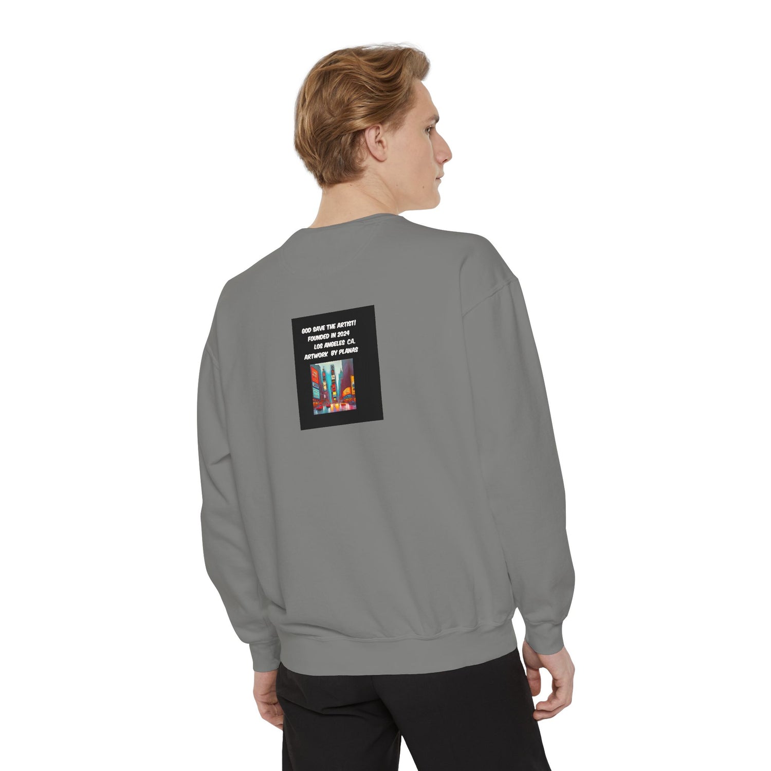 Unisex Garment-Dyed Sweatshirt - planetplanasspace