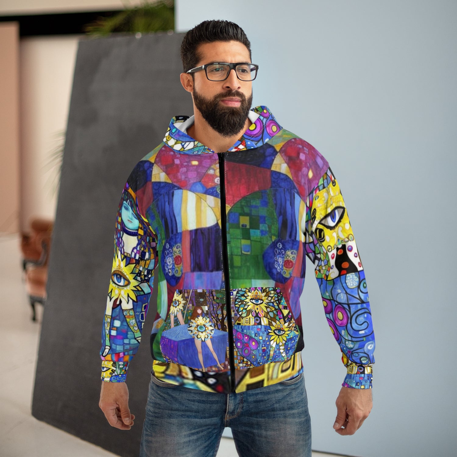 Copy of Copy of Copy of Unisex Zip Hoodie (AOP) - planetplanasspace