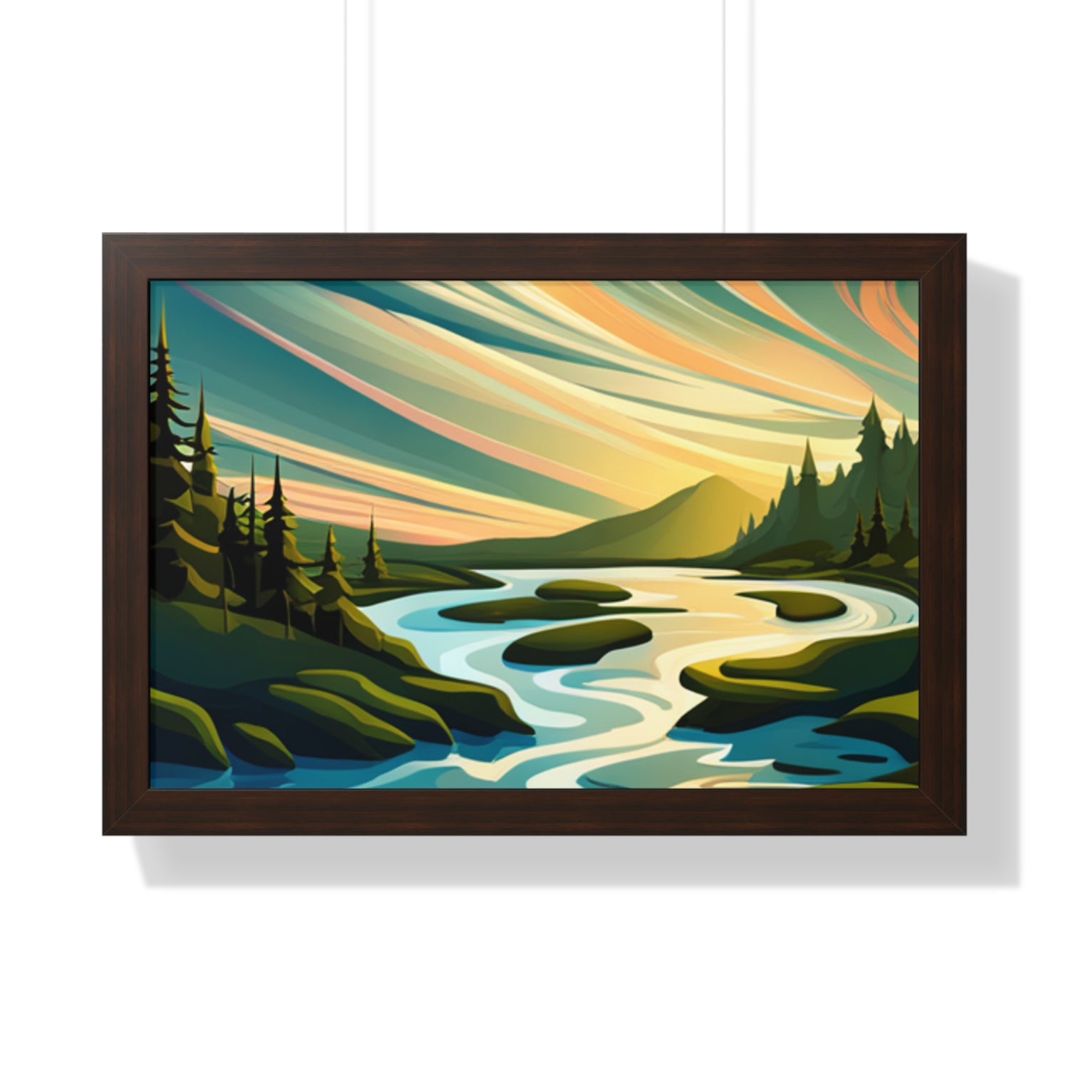 Framed Horizontal Poster - planetplanasspace
