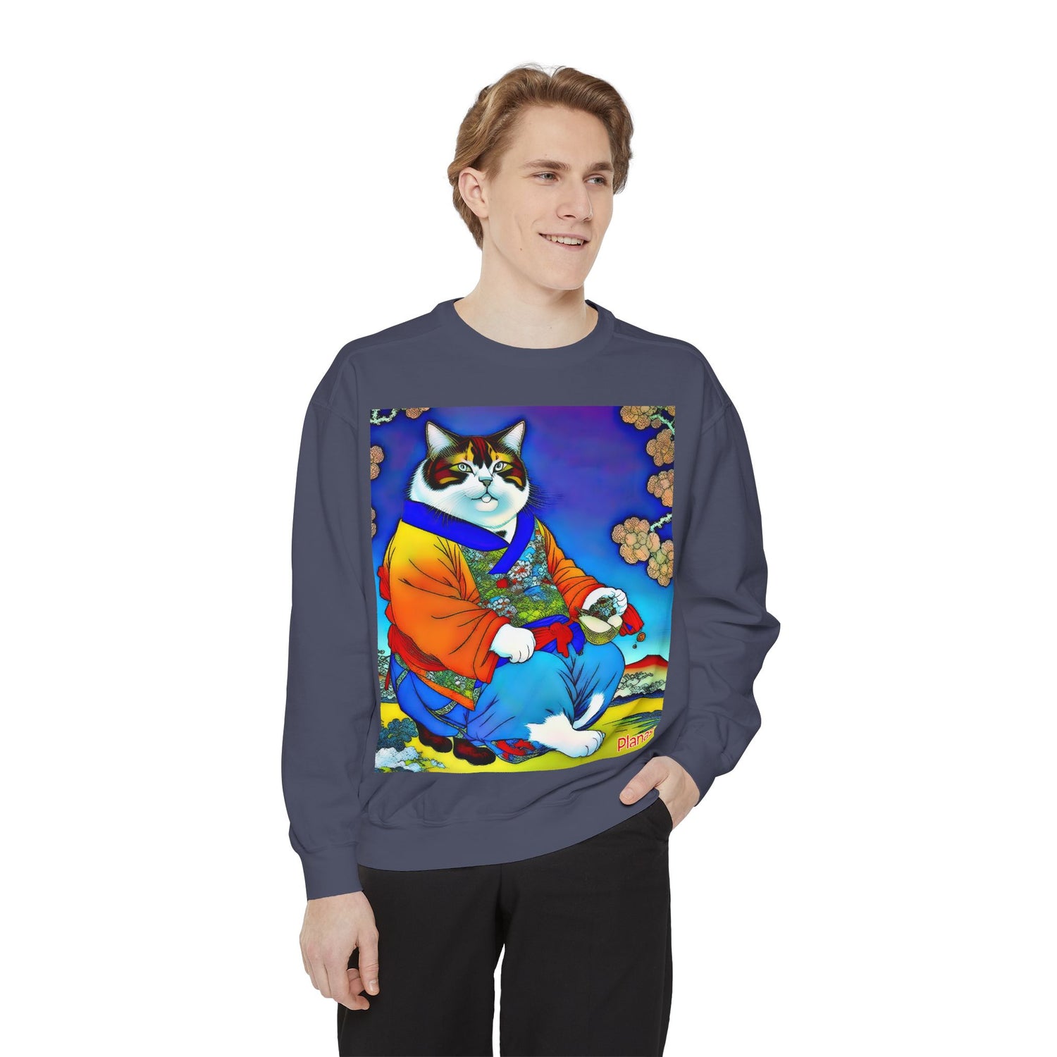 Unisex Garment-Dyed Sweatshirt - planetplanasspace