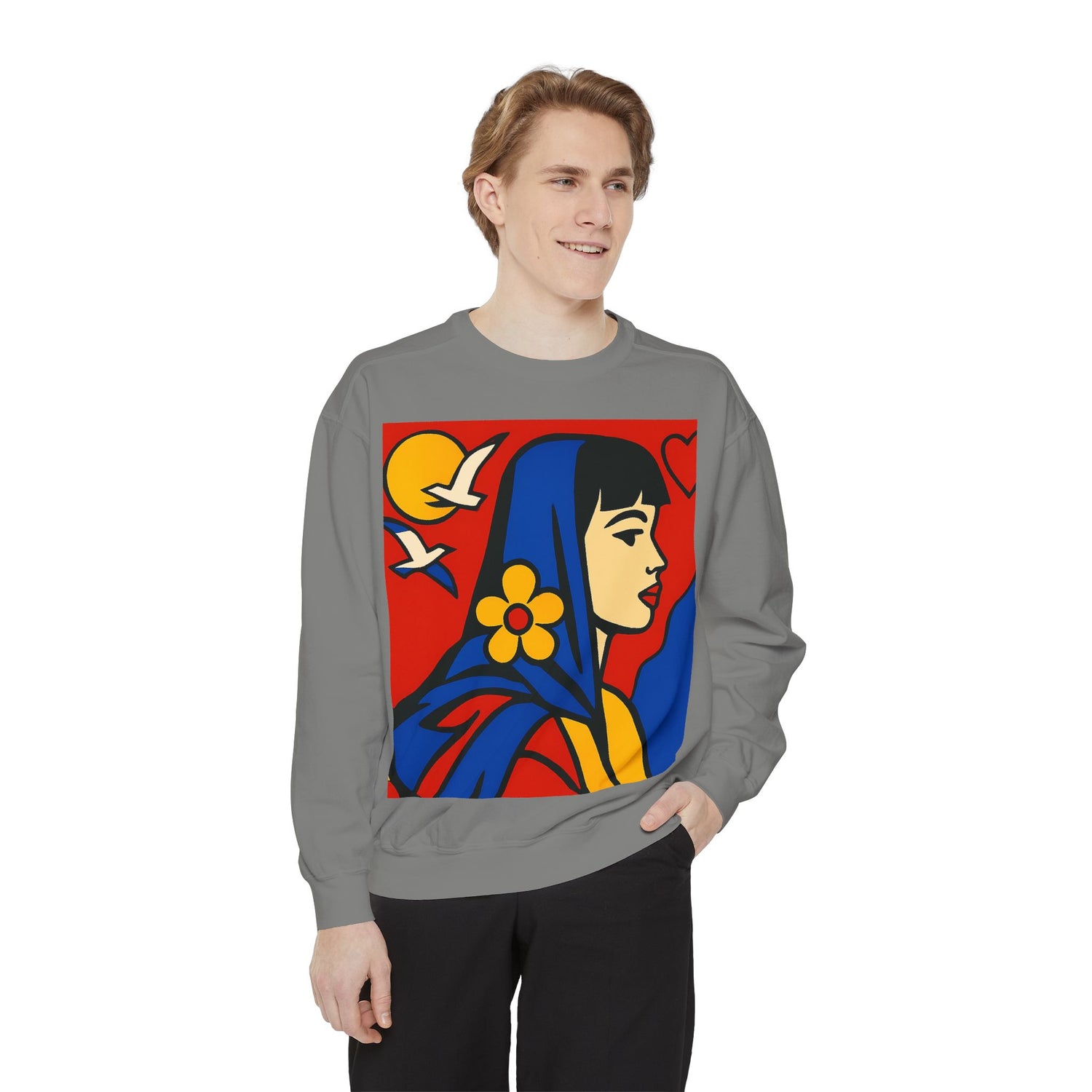 Unisex Garment-Dyed Sweatshirt - planetplanasspace