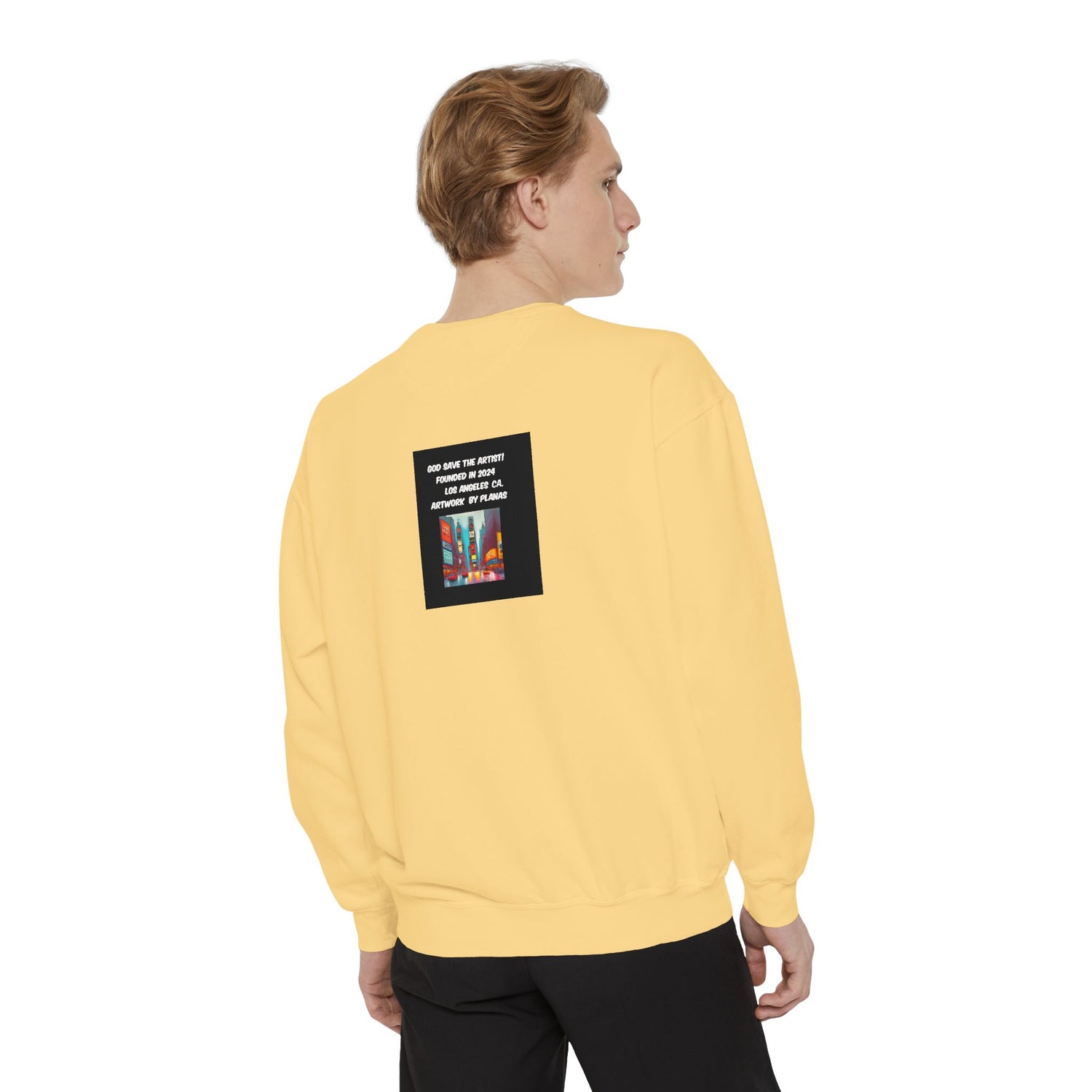 Unisex Garment-Dyed Sweatshirt - planetplanasspace