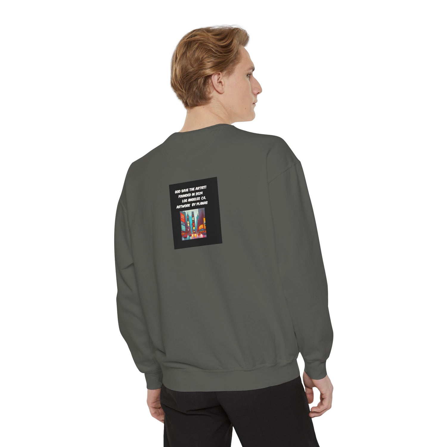 Unisex Garment-Dyed Sweatshirt - planetplanasspace
