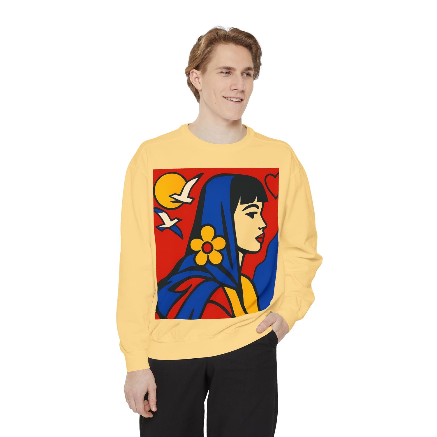 Unisex Garment-Dyed Sweatshirt - planetplanasspace