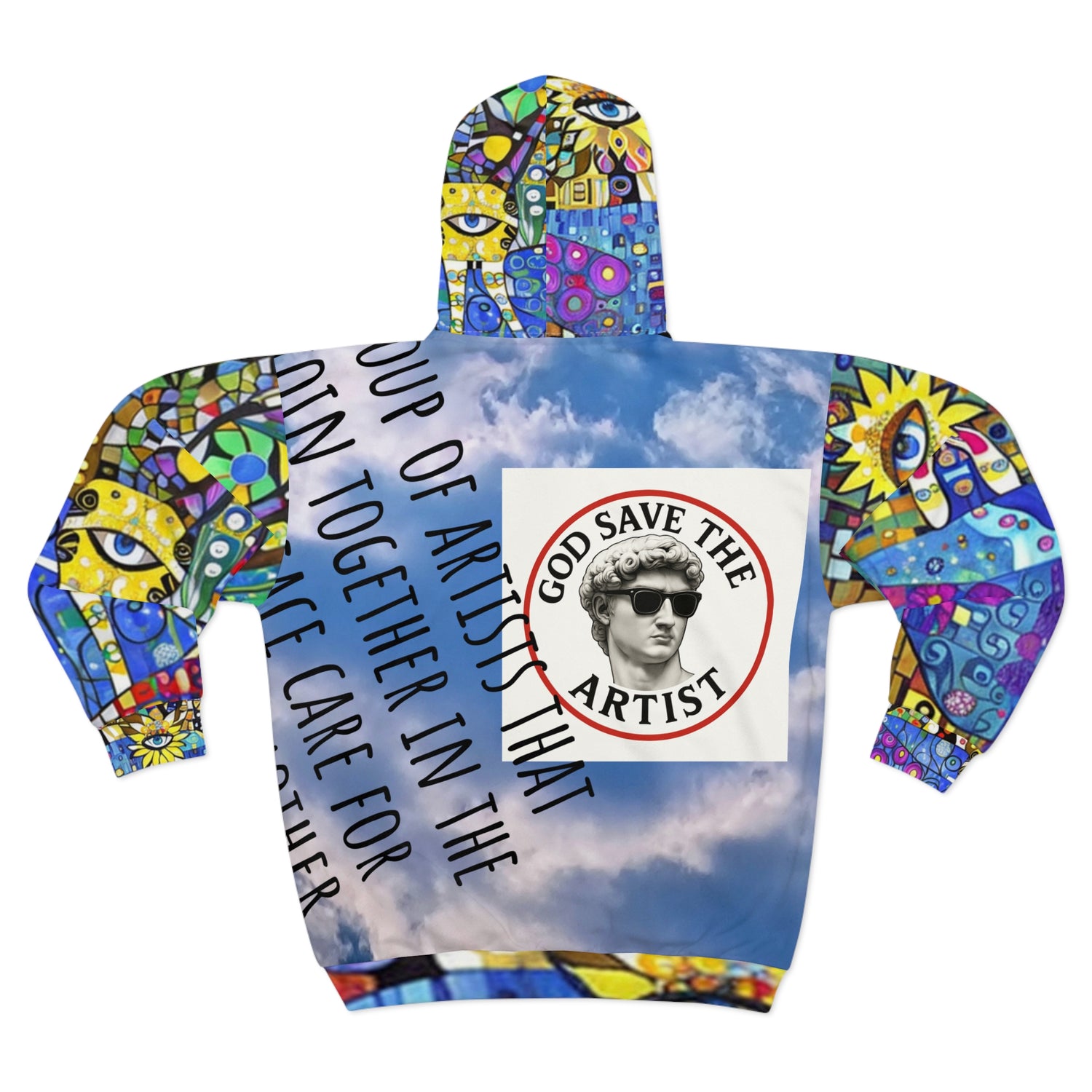 Unisex hoodie, City Craze, original artwork by Jon Planas. - planetplanasspace