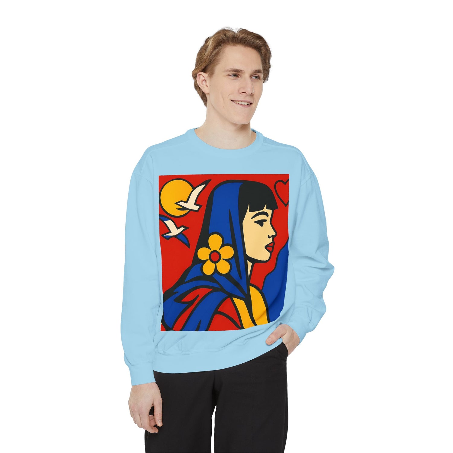 Unisex Garment-Dyed Sweatshirt - planetplanasspace