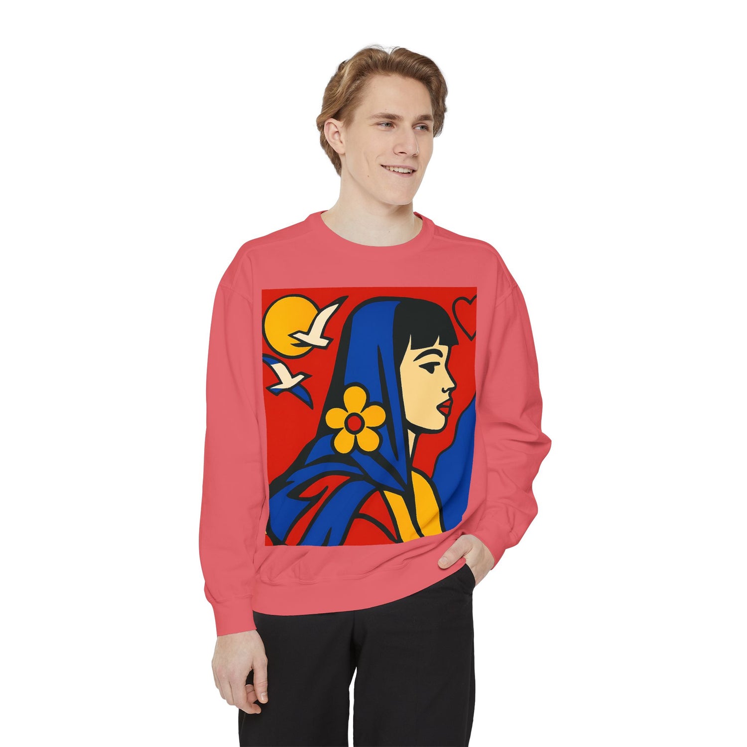 Unisex Garment-Dyed Sweatshirt - planetplanasspace