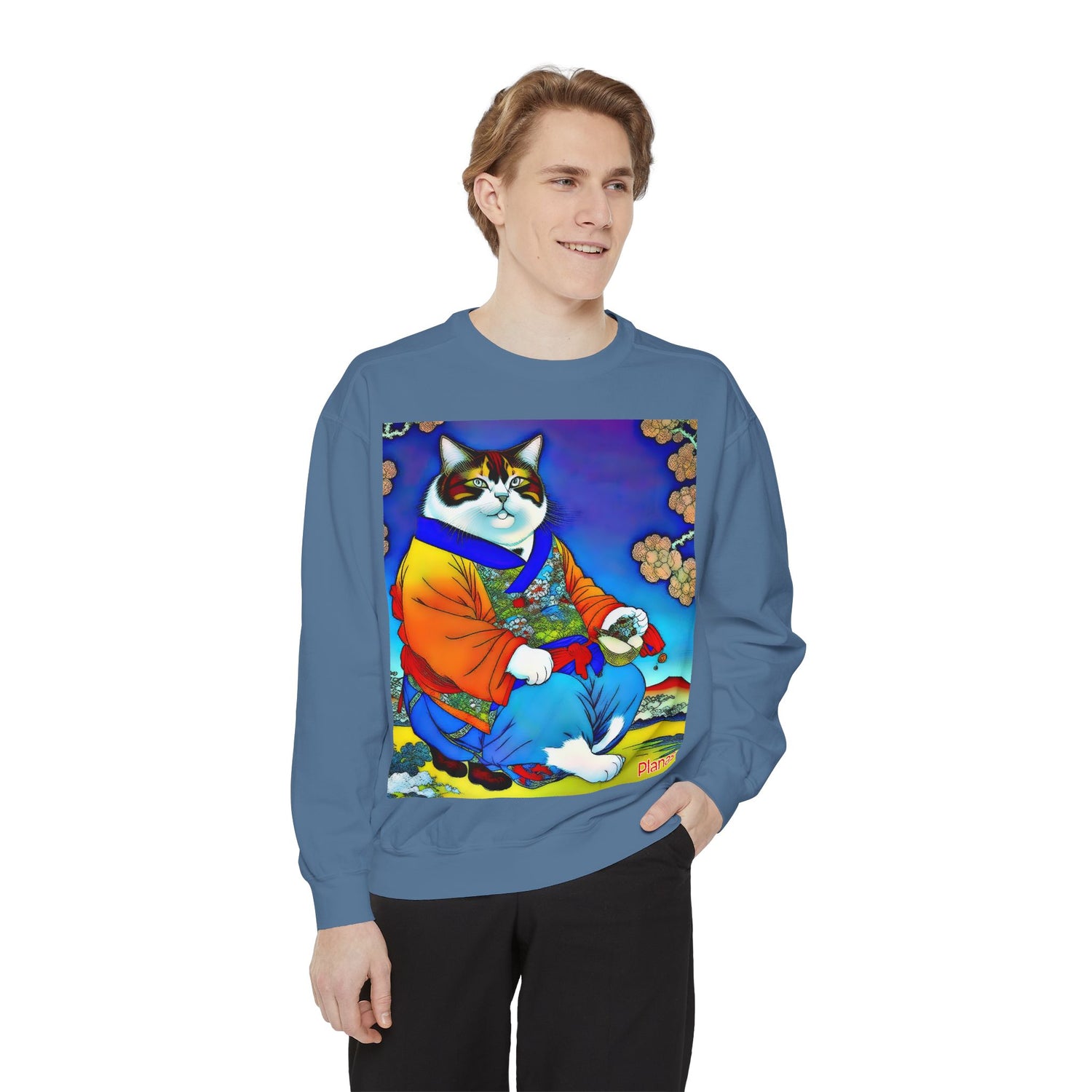 Unisex Garment-Dyed Sweatshirt - planetplanasspace
