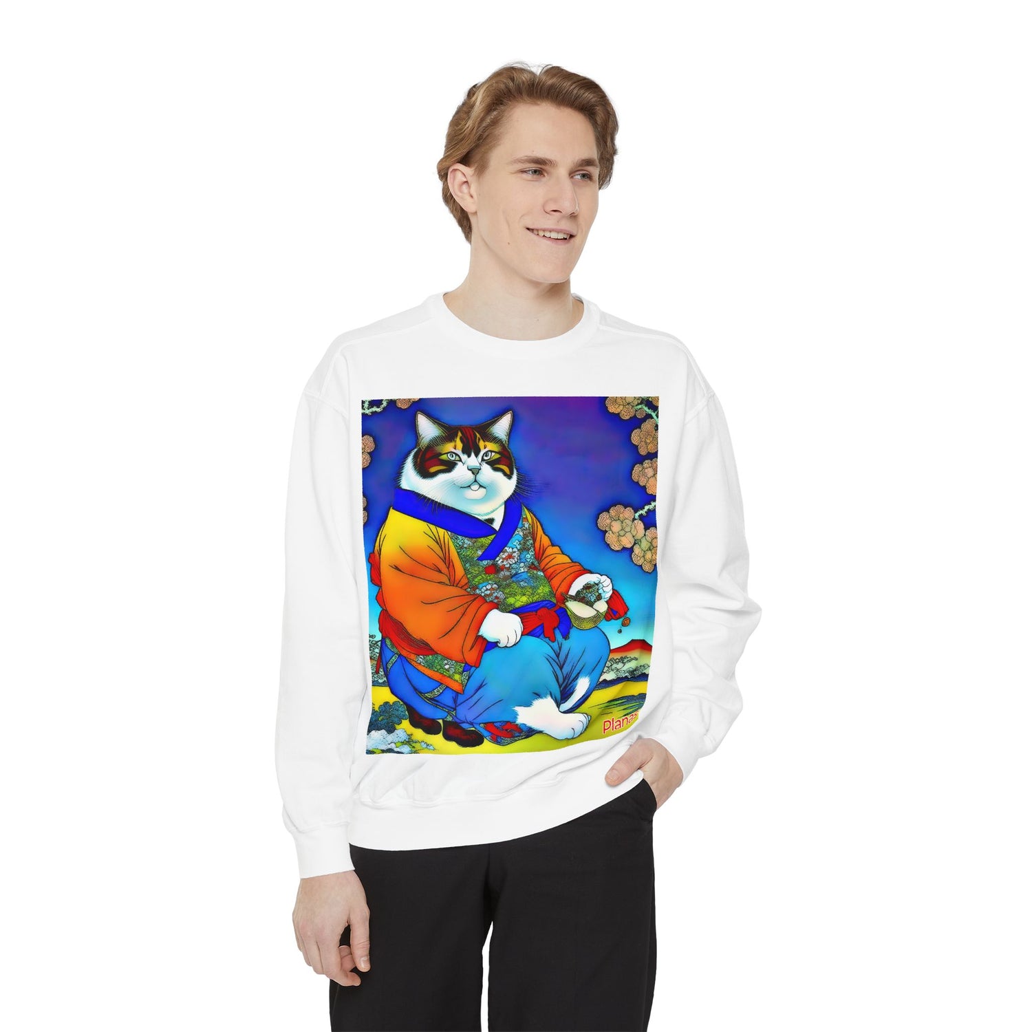 Unisex Garment-Dyed Sweatshirt - planetplanasspace