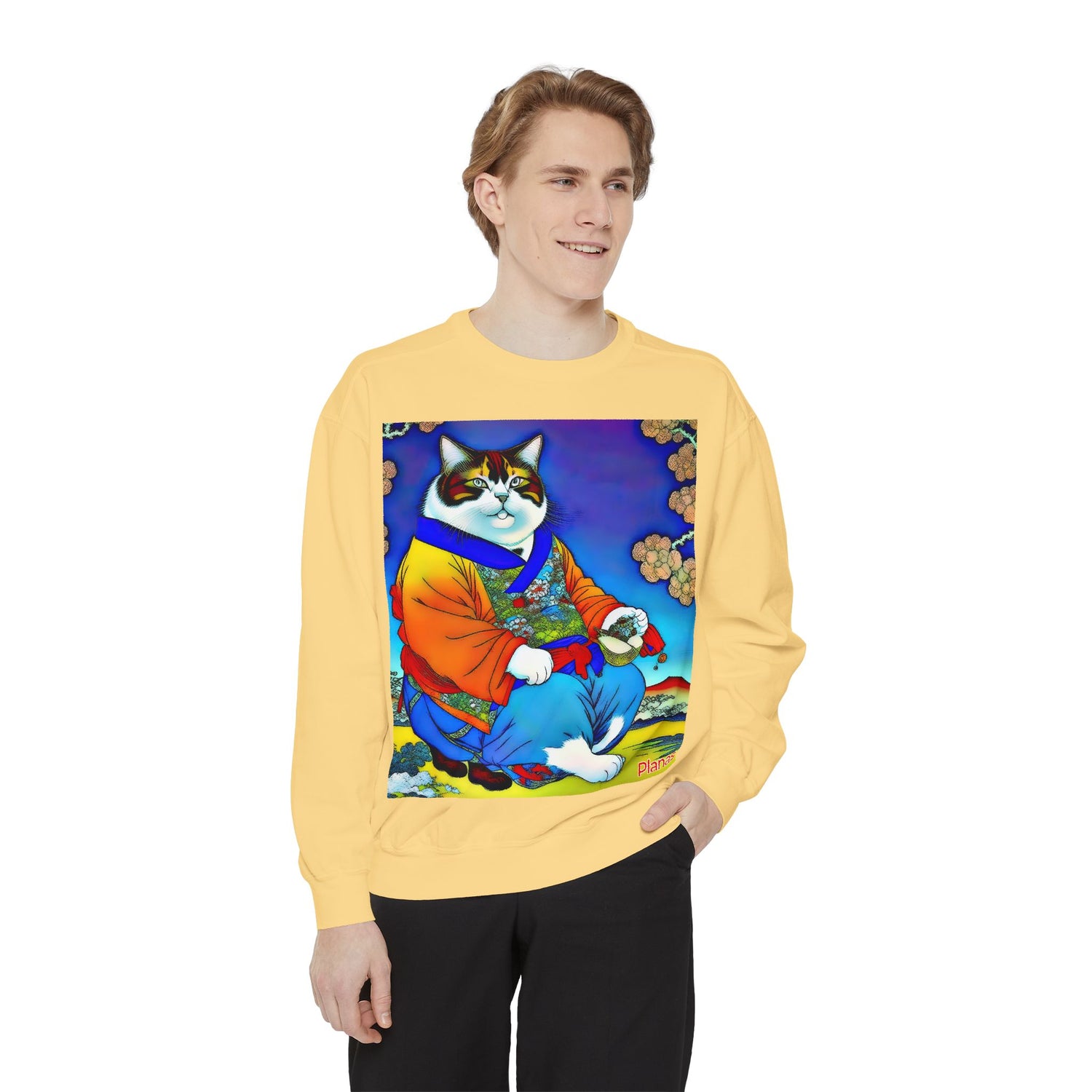 Unisex Garment-Dyed Sweatshirt - planetplanasspace
