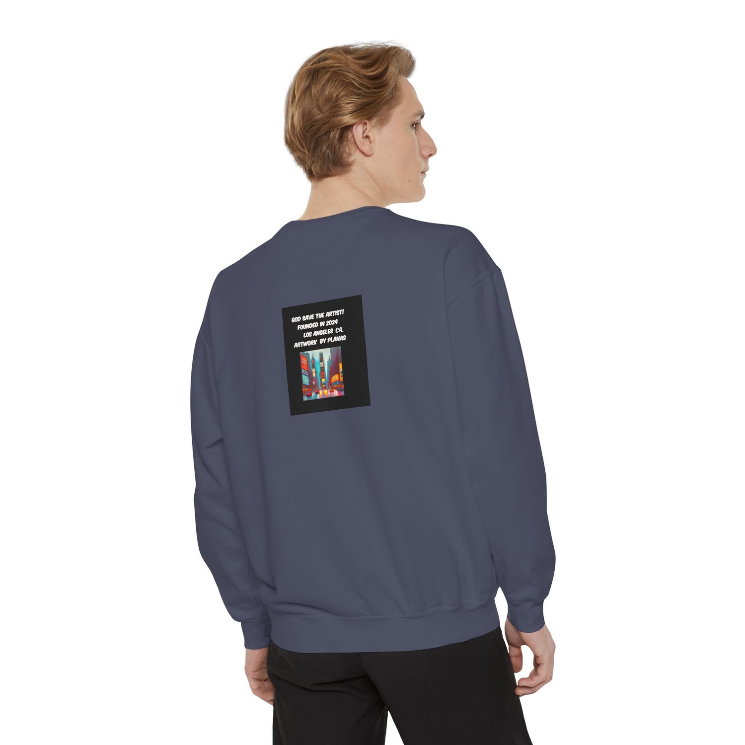 Unisex Garment-Dyed Sweatshirt - planetplanasspace