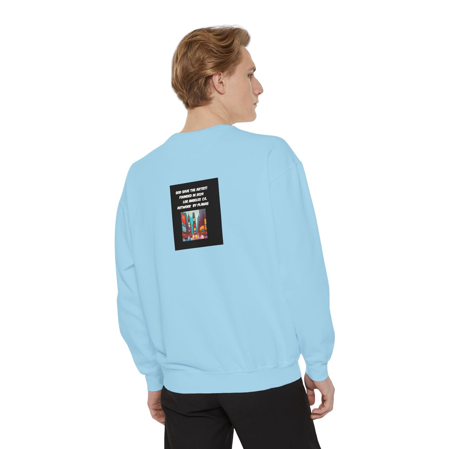 Unisex Garment-Dyed Sweatshirt - planetplanasspace