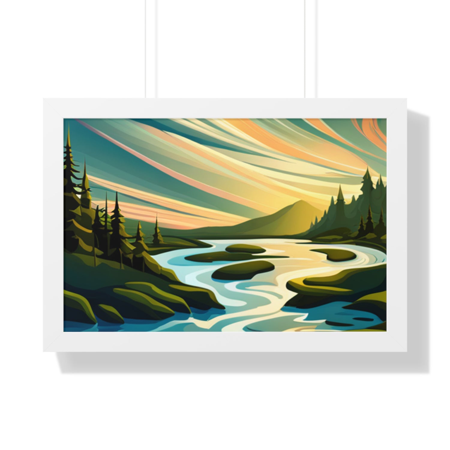 Framed Horizontal Poster - planetplanasspace