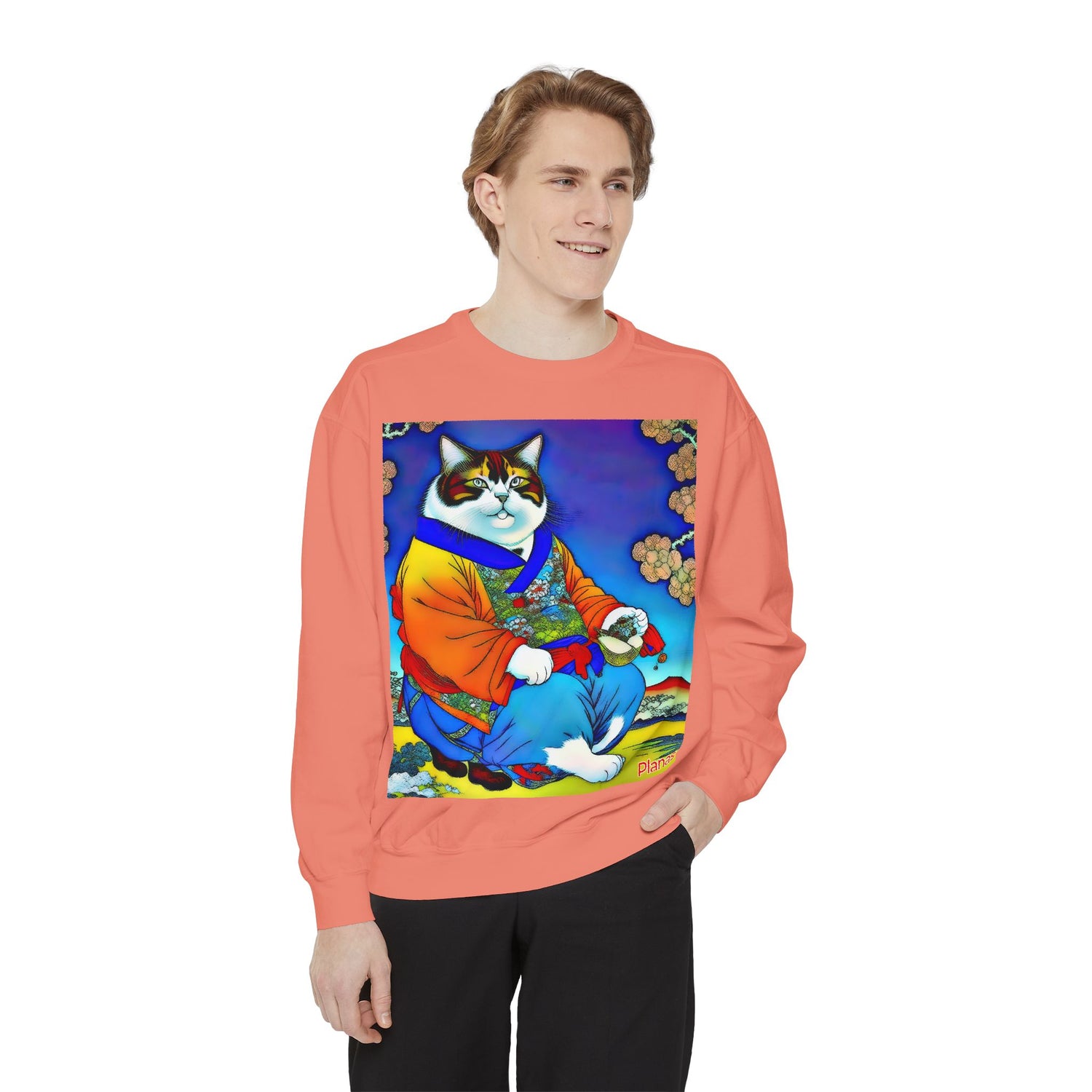 Unisex Garment-Dyed Sweatshirt - planetplanasspace