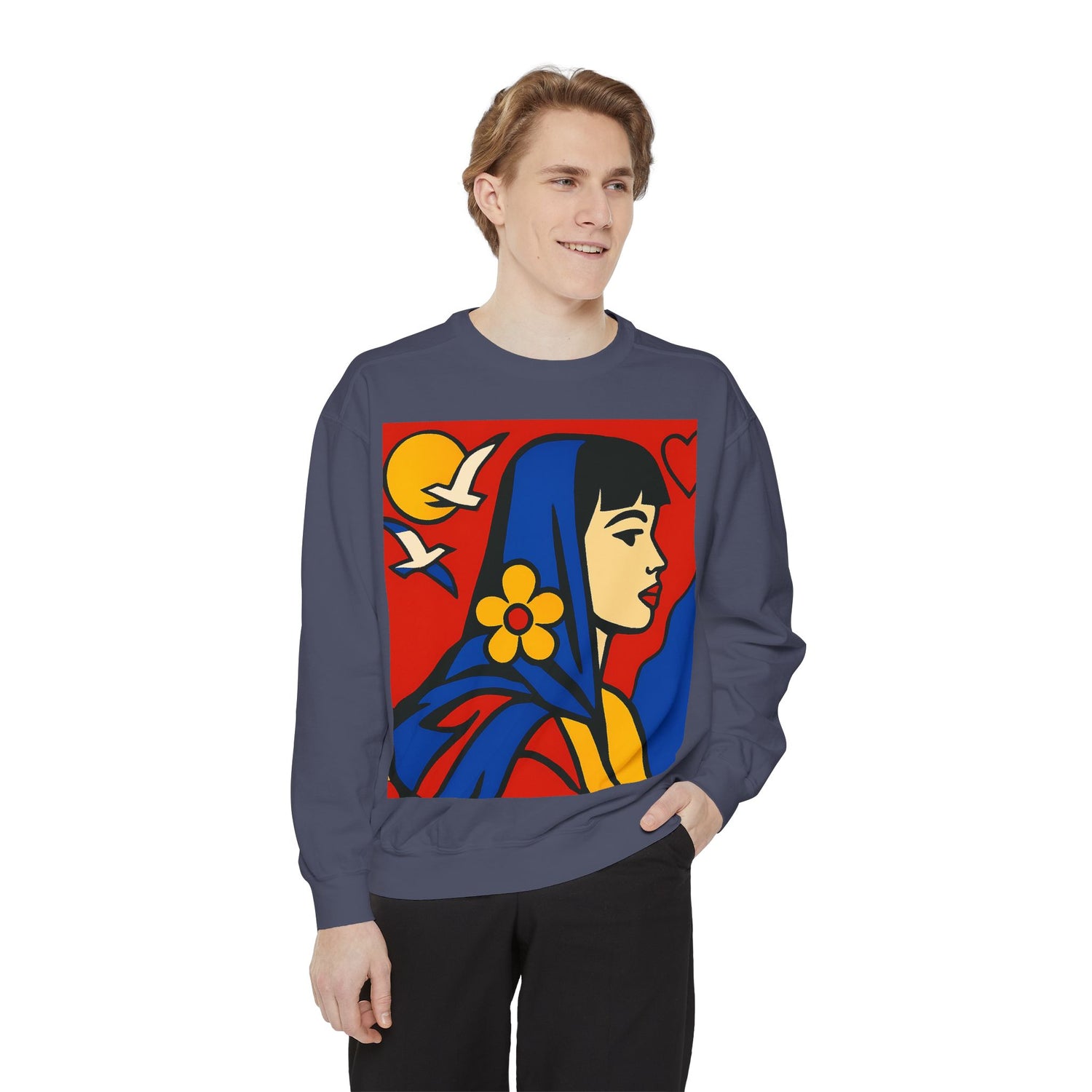 Unisex Garment-Dyed Sweatshirt - planetplanasspace