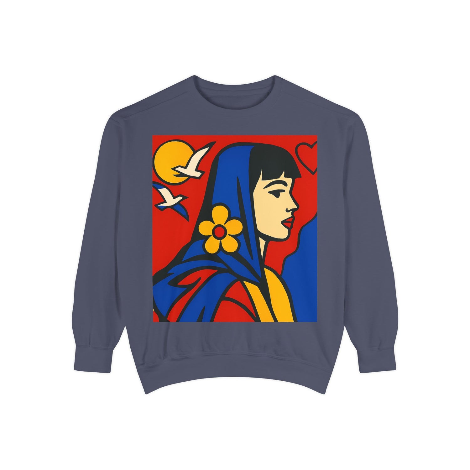 Unisex Garment-Dyed Sweatshirt - planetplanasspace