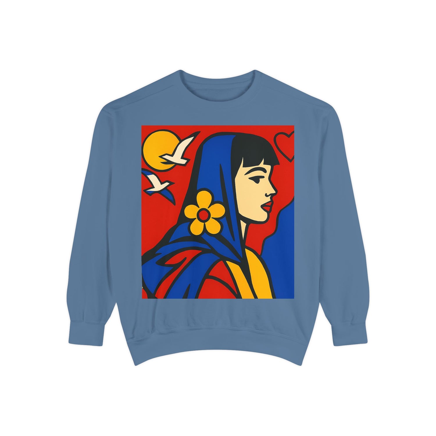 Unisex Garment-Dyed Sweatshirt - planetplanasspace