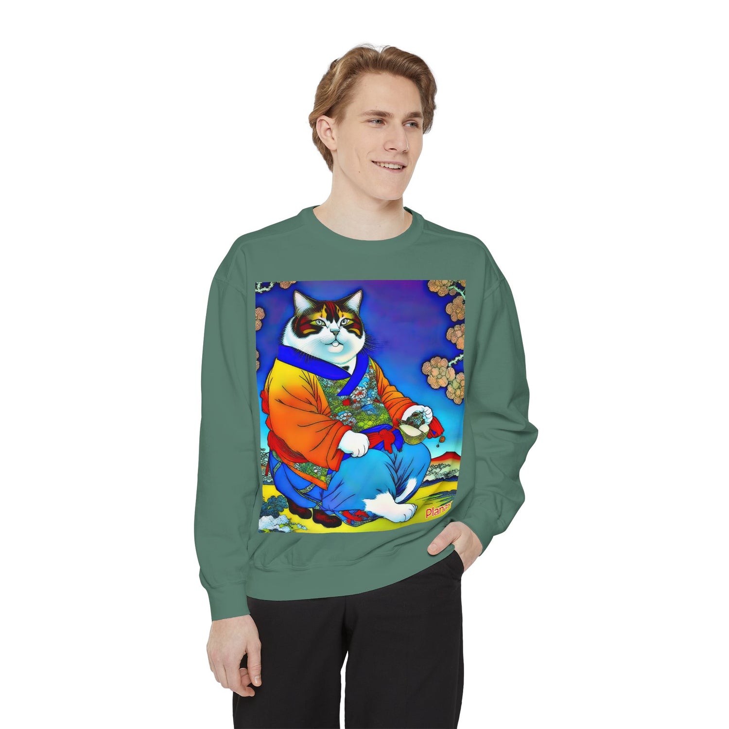 Unisex Garment-Dyed Sweatshirt - planetplanasspace