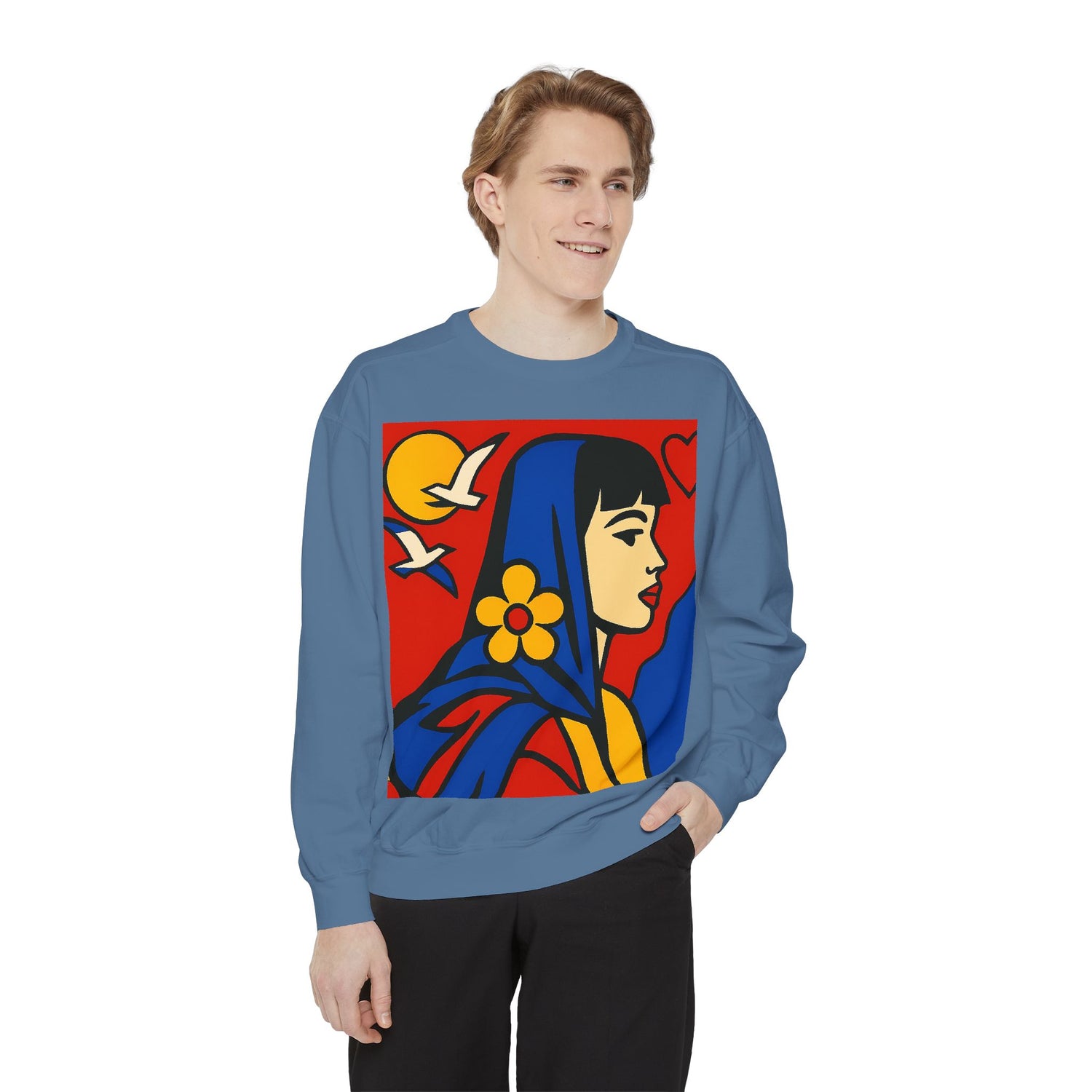 Unisex Garment-Dyed Sweatshirt - planetplanasspace