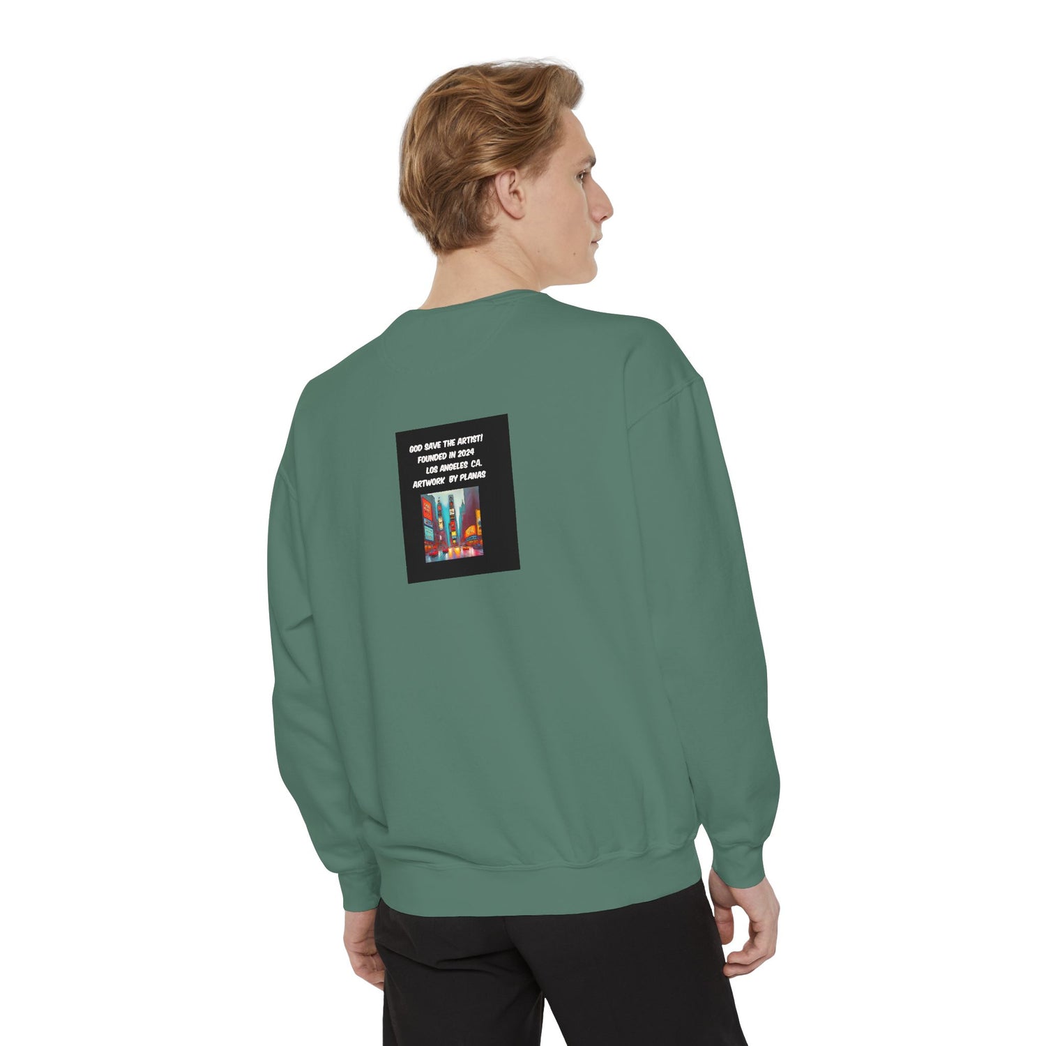 Unisex Garment-Dyed Sweatshirt - planetplanasspace