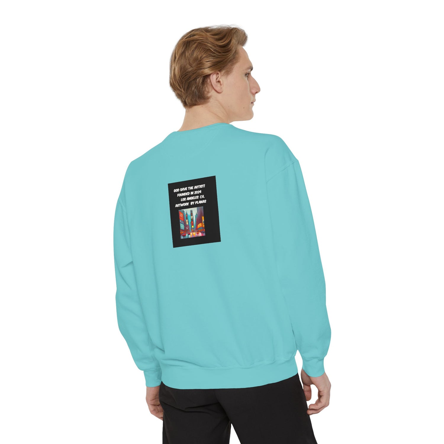 Unisex Garment-Dyed Sweatshirt - planetplanasspace
