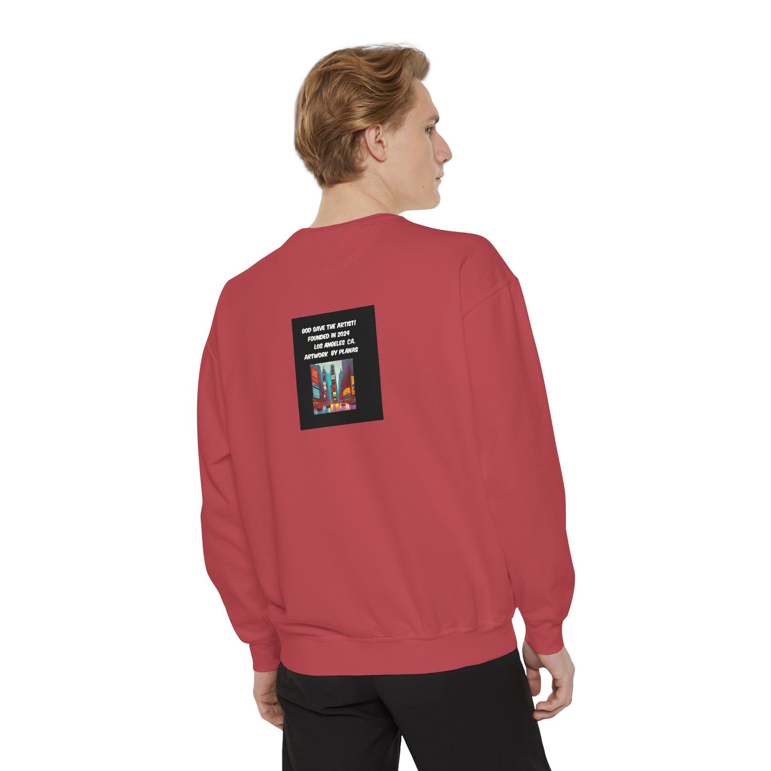 Unisex Garment-Dyed Sweatshirt - planetplanasspace