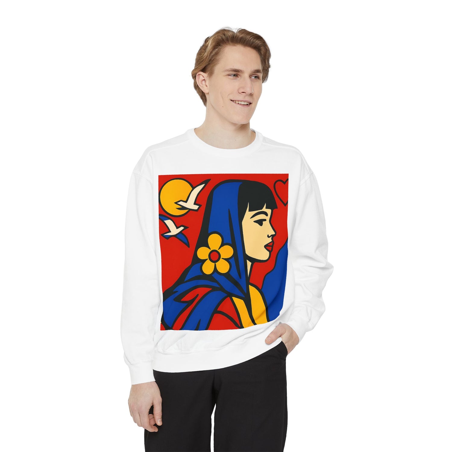 Unisex Garment-Dyed Sweatshirt - planetplanasspace