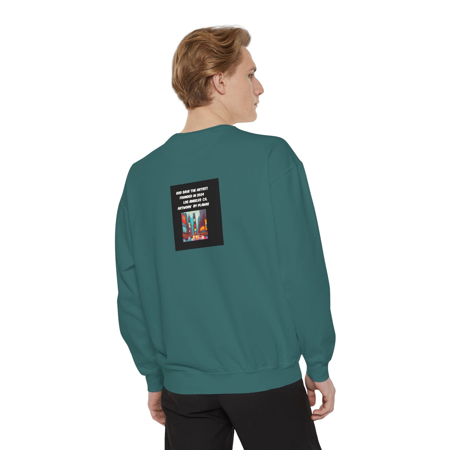 Unisex Garment-Dyed Sweatshirt - planetplanasspace