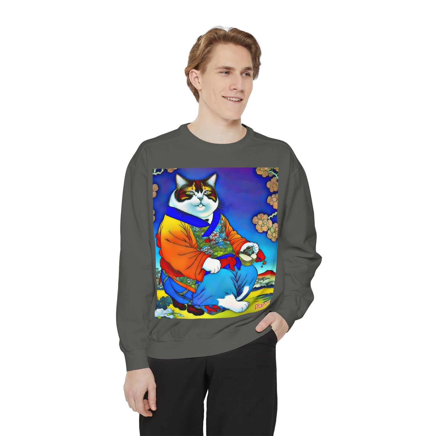 Unisex Garment-Dyed Sweatshirt - planetplanasspace