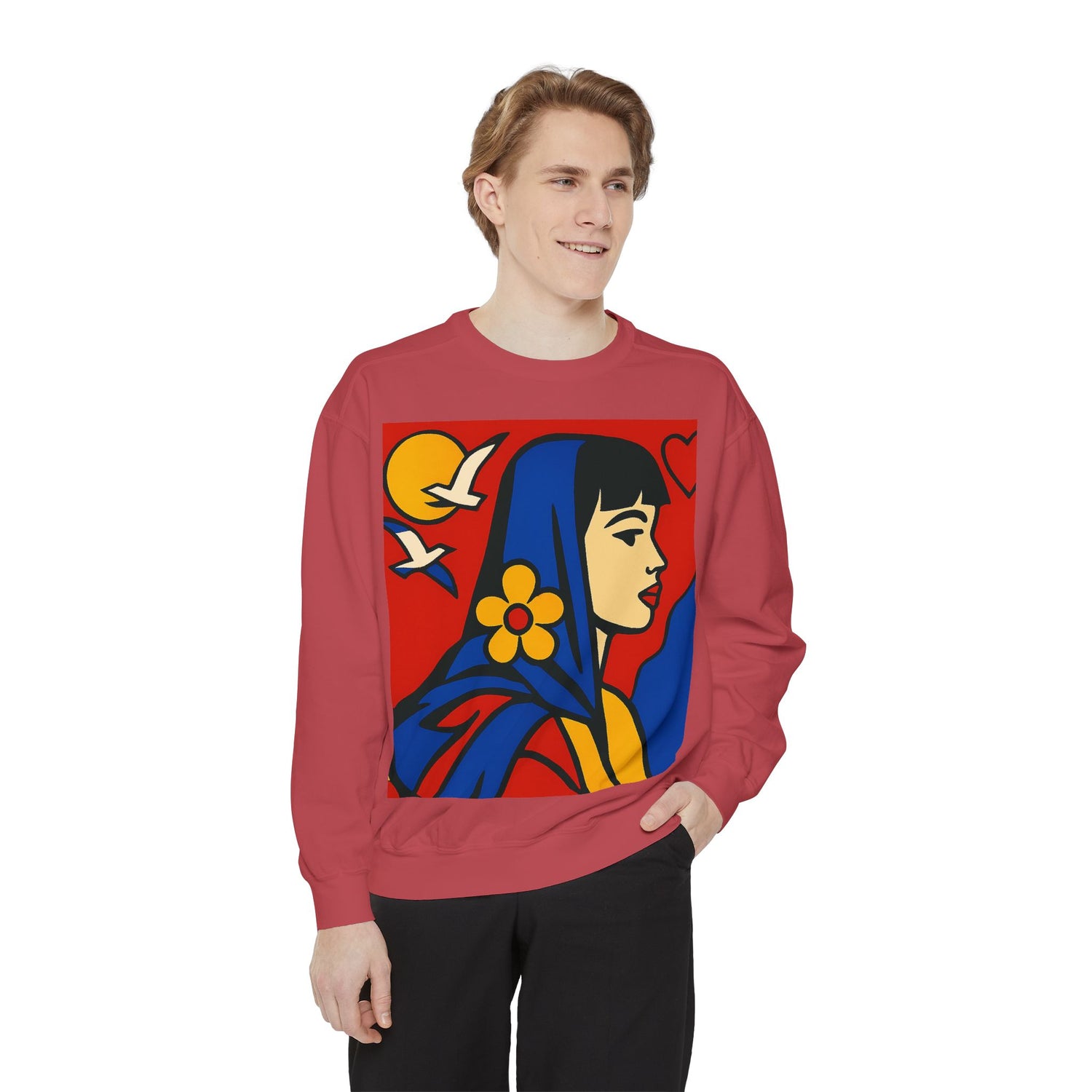 Unisex Garment-Dyed Sweatshirt - planetplanasspace
