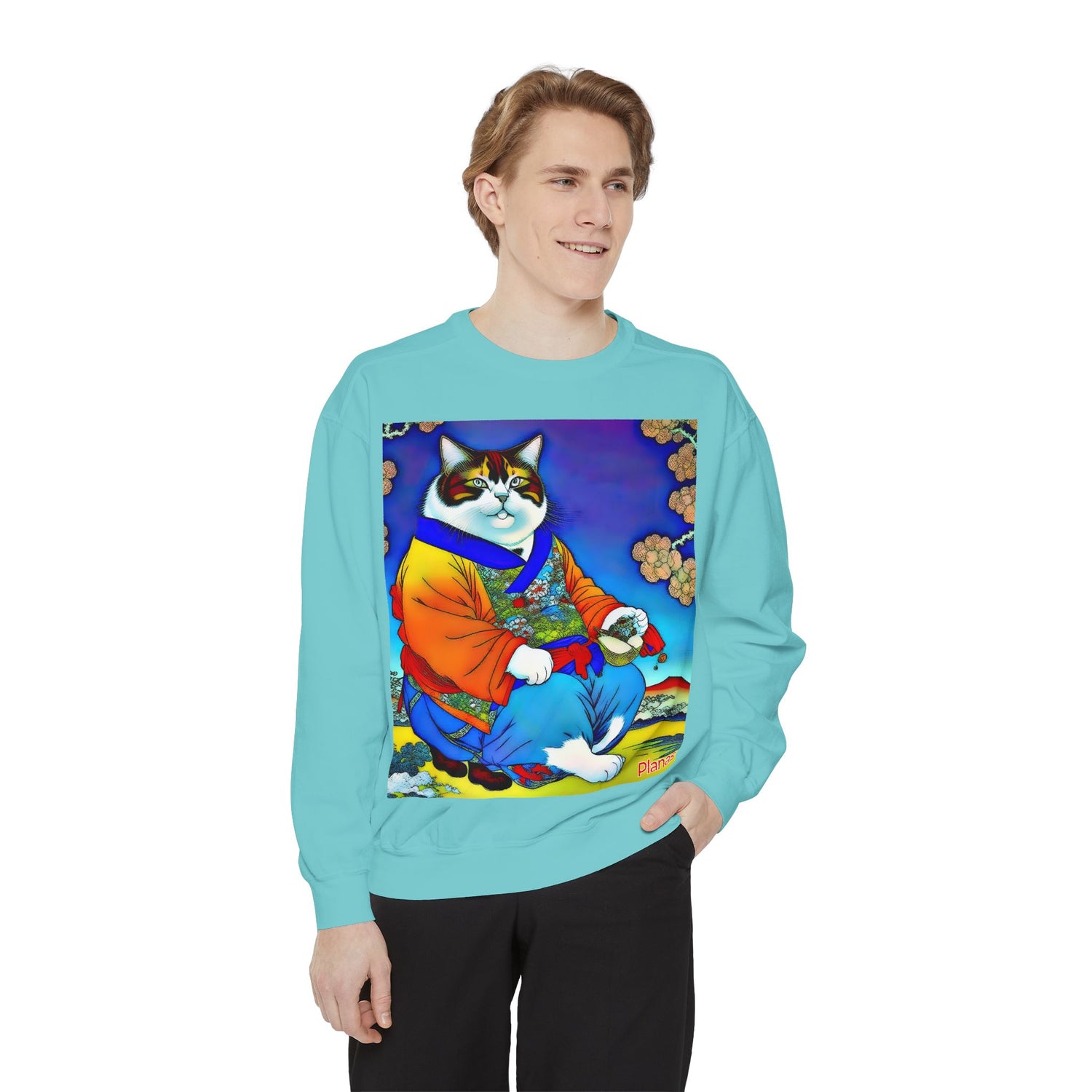 Unisex Garment-Dyed Sweatshirt - planetplanasspace