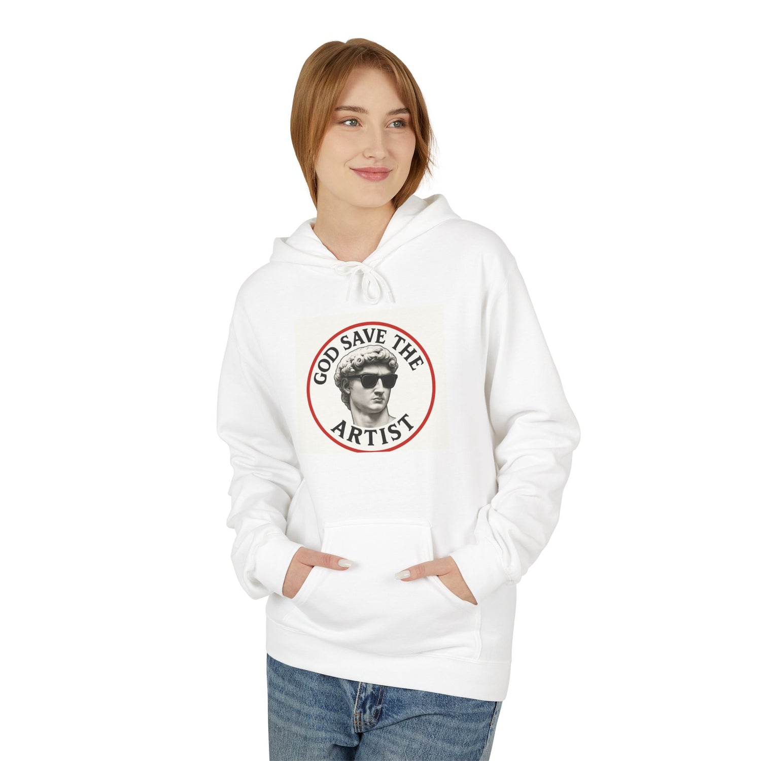 God Save the Artist Hoodie, Unisex Midweight Fleece Sweatshirt, Artist Gift, Creative Apparel, Unique Hoodie for Art Lovers - planetplanasspace