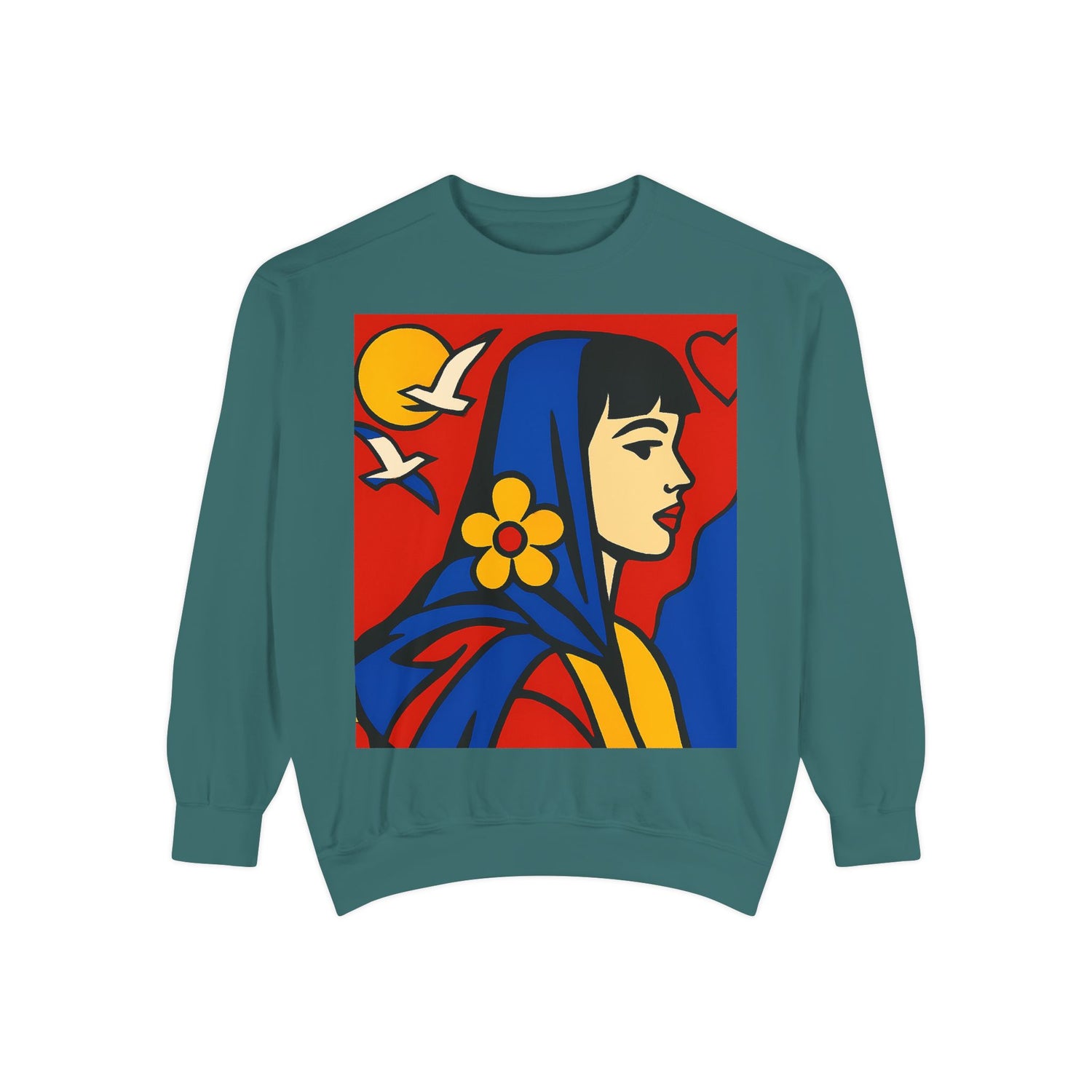 Unisex Garment-Dyed Sweatshirt - planetplanasspace