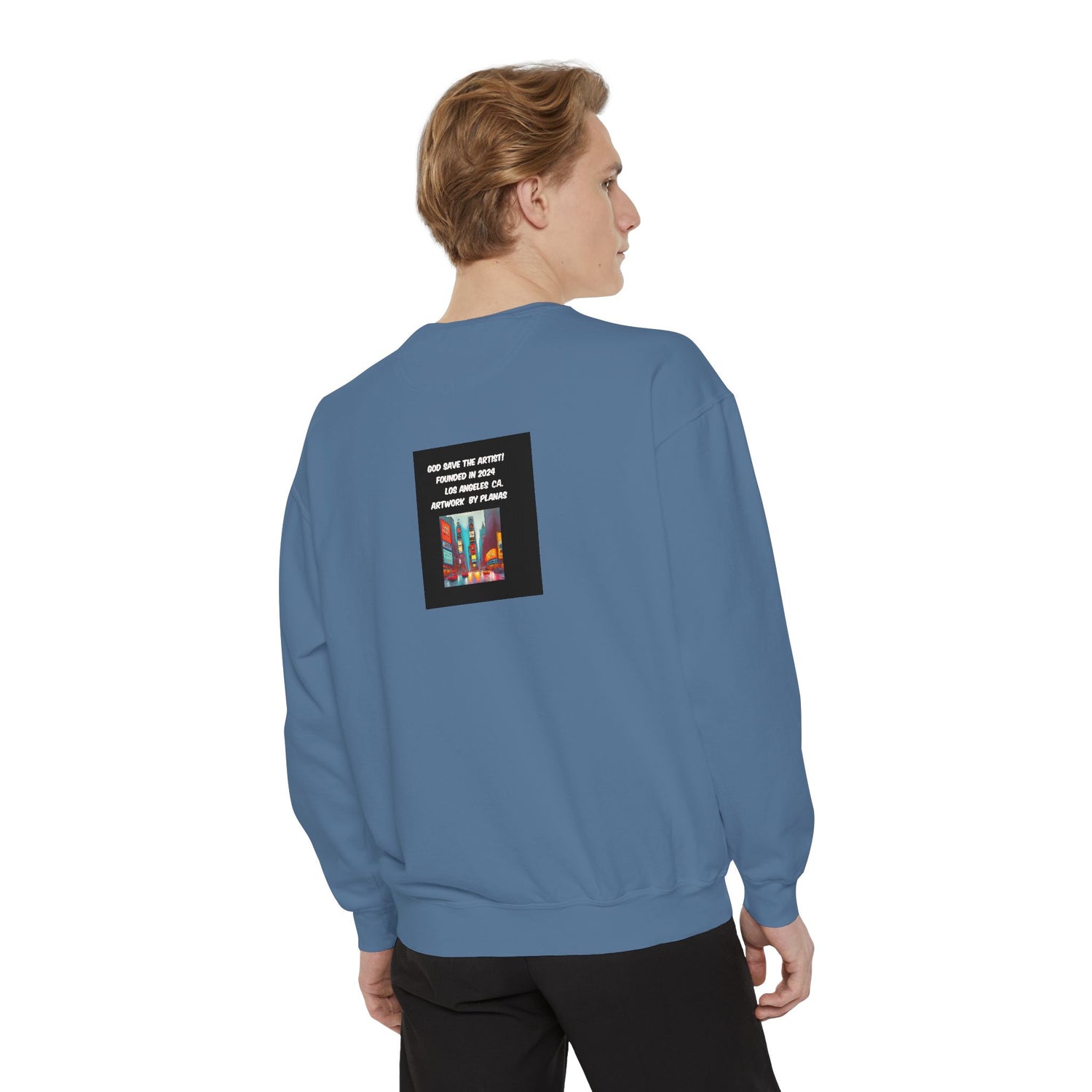 Unisex Garment-Dyed Sweatshirt - planetplanasspace