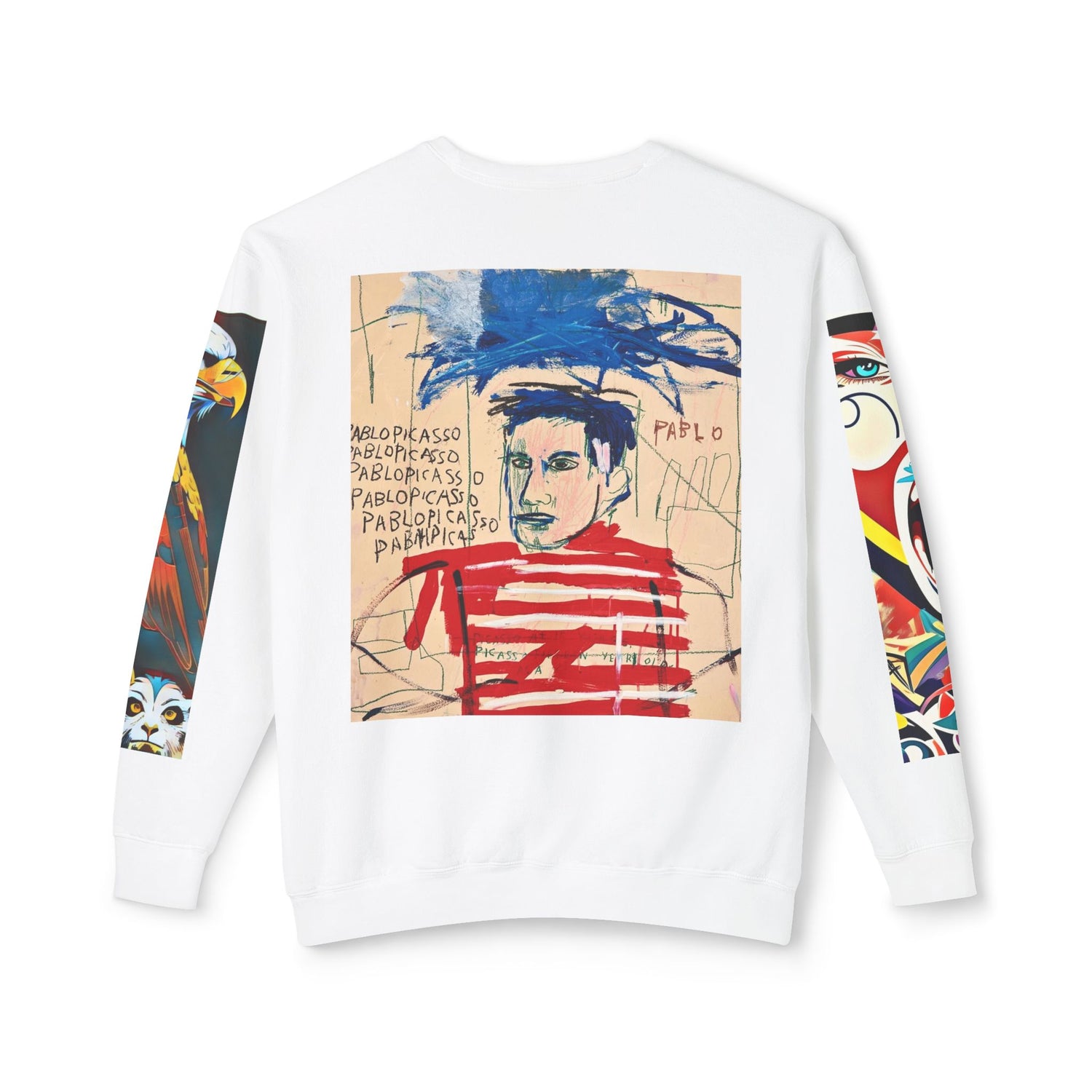 Rockstar Cat Crewneck Sweatshirt - Unisex Lightweight Music Apparel - planetplanasspace